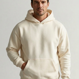 Felpa Uomo Oversize in Misto Cotone con Cappuccio