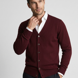 Cardigan Uomo in Maglia con Collo a V