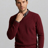 Maglione Uomo Mezza Zip con Motivo Etnico