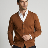 Cardigan Uomo in Maglia con Collo a V