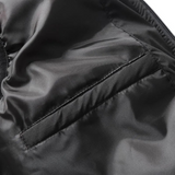Gilet imbottito senza maniche con cappuccio