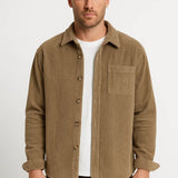 Overshirt con abbottonatura e taschino da uomo