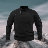 Maglione uomo con colletto alto e zip