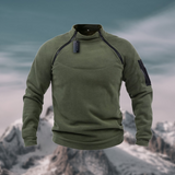 Maglione uomo con colletto alto e zip