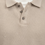 Maglione Uomo a Righe con Collo Polo