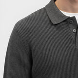 Maglione Uomo a Righe con Collo Polo