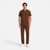 Set Estivo Uomo Camicia e Pantaloni Leggeri