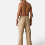 Pantaloni Uomo Effetto Lino Relax