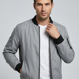 Giacca bomber classica con chiusura a zip