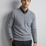 Maglione Uomo Mezza Zip con Motivo Etnico