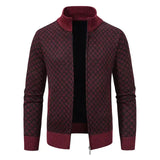 Cardigan Uomo in Maglia Jacquard