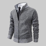 Cardigan Uomo in Maglia Jacquard