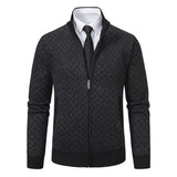 Cardigan Uomo in Maglia Jacquard