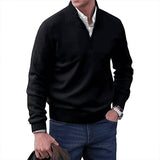 Maglione Uomo in Maglia con Collo Zip