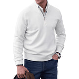 Maglione Uomo in Maglia con Collo Zip