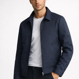 Blazer da uomo con colletto classico e zip