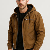 Felpa con cappuccio e zip relaxed fit da uomo