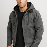 Felpa con cappuccio e zip relaxed fit da uomo