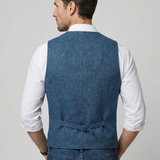 Gilet Uomo con Scollo a V e Bottoni