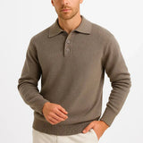 Maglione Polo Uomo con Collo Strutturato