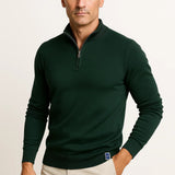 Maglione Uomo in Misto Cotone con Zip