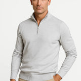 Maglione Uomo in Misto Cotone con Zip