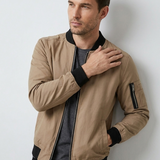 Giacca bomber classica con chiusura a zip