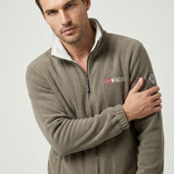 Giacca in pile con collo alto versatile