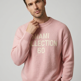 Maglione Uomo Oversized con Stampa Americana