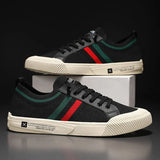 Sneakers Uomo Retro Minimaliste a Strisce