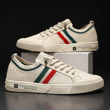 Sneakers Uomo Retro Minimaliste a Strisce