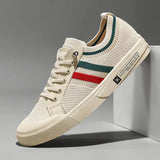 Sneakers Uomo Retro Minimaliste a Strisce