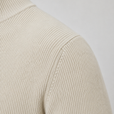 Cardigan Uomo con Zip Completa e Colletto Alto