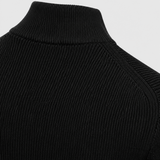 Cardigan Uomo con Zip Completa e Colletto Alto