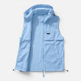 Gilet Uomo Leggero con Cappuccio e Zip