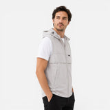 Gilet Uomo Leggero con Cappuccio e Zip