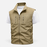 Gilet Uomo Utilitario Leggero Multi Tasche