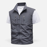Gilet Uomo Utilitario Leggero Multi Tasche