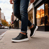 Scarpe Sportive Uomo in Pelle Imbottite