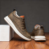 Scarpe Sportive Uomo in Pelle Imbottite