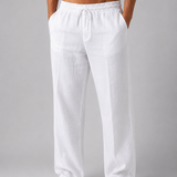 Pantaloni Uomo in Look Lino Relaxed