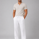 Pantaloni Uomo in Look Lino Relaxed