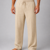 Pantaloni Uomo in Look Lino Relaxed
