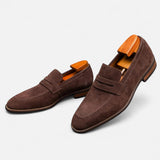 Mocassini Uomo in Pelle Penny Slip-On