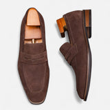 Mocassini Uomo in Pelle Penny Slip-On