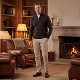 Mocassini Uomo in Pelle Penny Slip-On