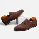 Mocassini Uomo in Pelle Penny Slip-On