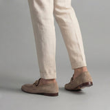 Mocassini Uomo in Camoscio con Horsebit
