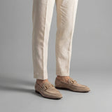 Mocassini Uomo in Camoscio con Horsebit