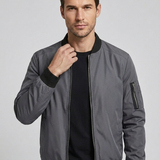 Giacca bomber classica con chiusura a zip